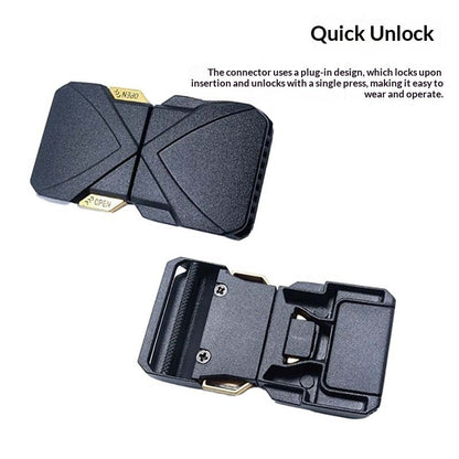 Mens Nylon Canvas Tactical Belt With Adjustable Buckle For Custom Fit
