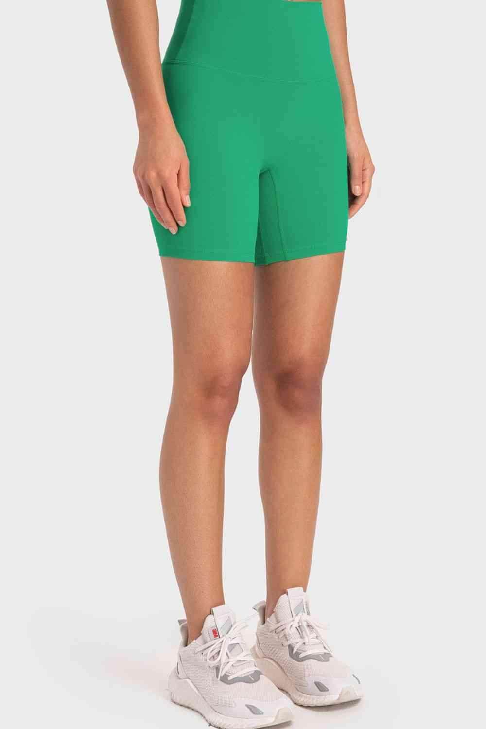 Millennia Staying Cozy Wide Waistband Biker Shorts For Comfort