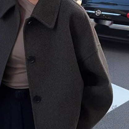 New Women's Fashion Lapel Single-breasted Jacket