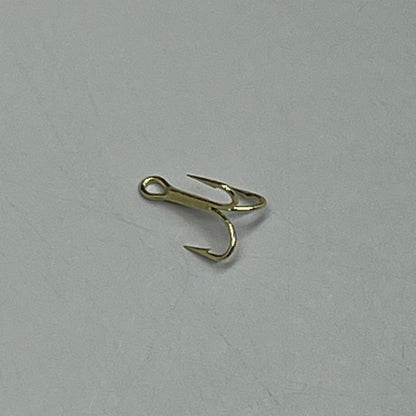 EAGLE CLAW (5 PACK) Curved Point 2X Treble Hook Lure Repla Gold #16 5pc 376A-16
