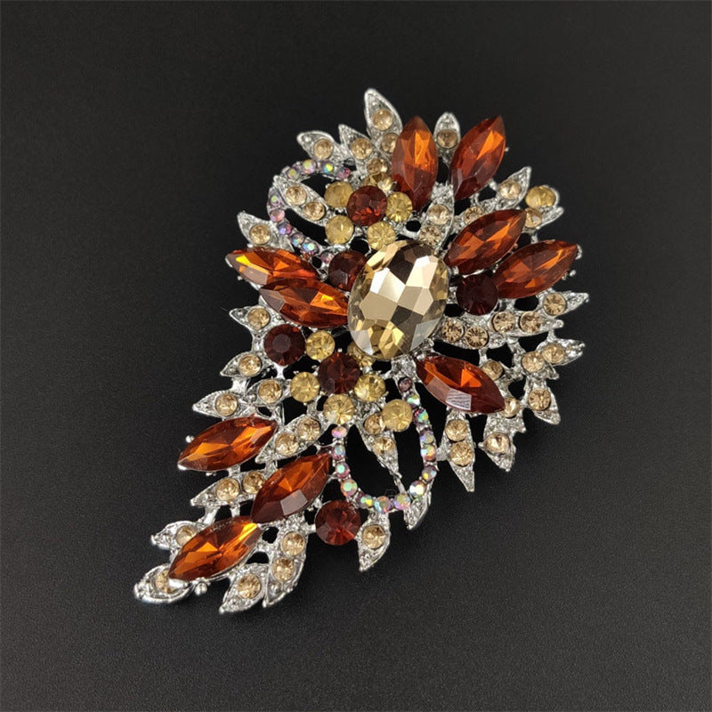 Elegant Water-drop Crystal Brooch