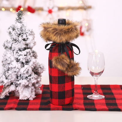 Christmas Wine Bottle Socks Decor