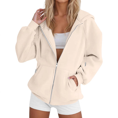 Laid-back Casual Figure-flattering Cardigan Top