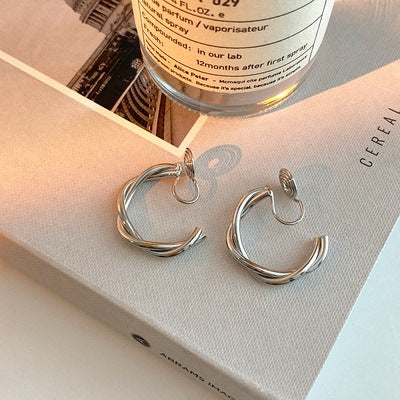 Silver Needle Earrings New-style Drop Earrings With A High-end Feel