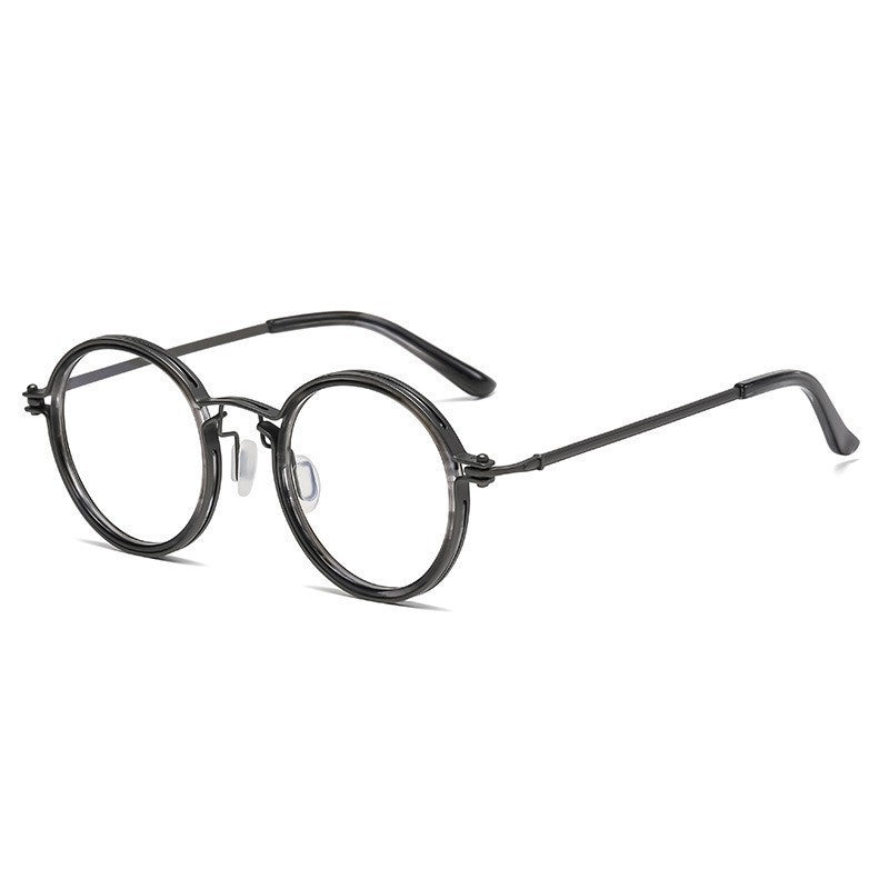 Vintage Round Frame Reading Glasses Anti Blue Light