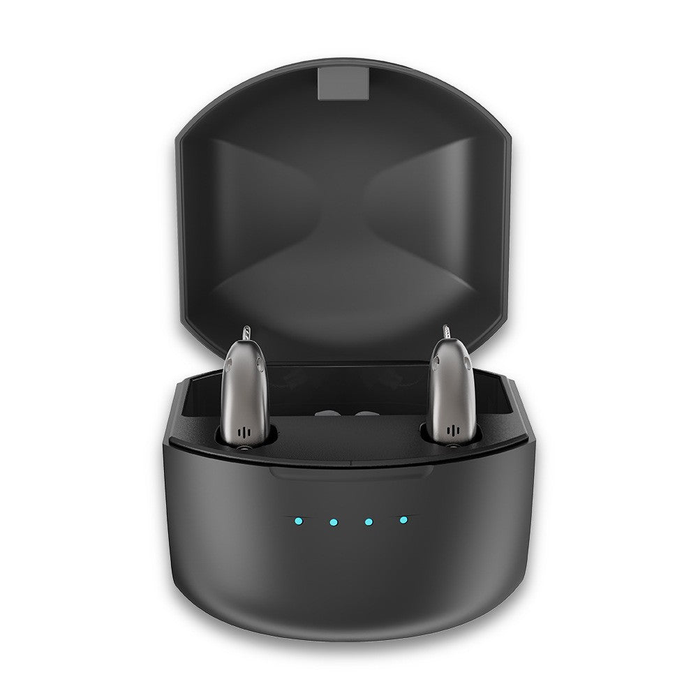 Rechargeable Bluetooth APP intelligent noise reduction RIC hearing aid ear back type hearing aid for the elderly with hearing loss