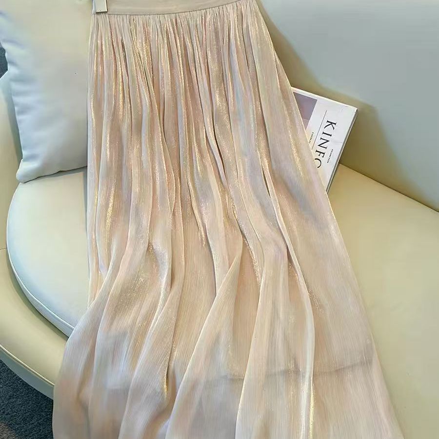 Summer New High-waisted Flared Dress