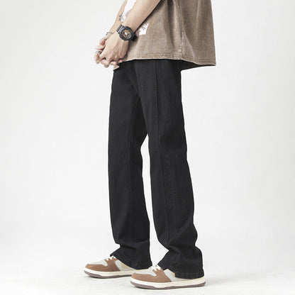 Fashion Personalized Washed Yellow Jeans Men