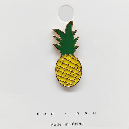 Creative And Adorable Brooches In Various Designs Featuring Animals, Flowers, And Fruits