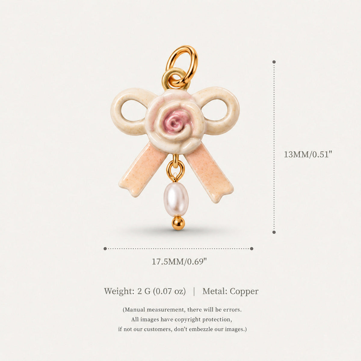 Loving-heart Pendant Shell And Boweveryday Accessories