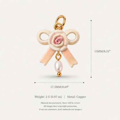 Loving-heart Pendant Shell And Boweveryday Accessories