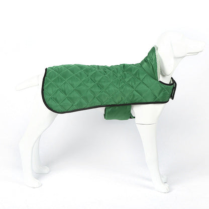Heated Pet Clothing - New Fashion Warm Dog Cotton Jacket with Short Rabbit Fur