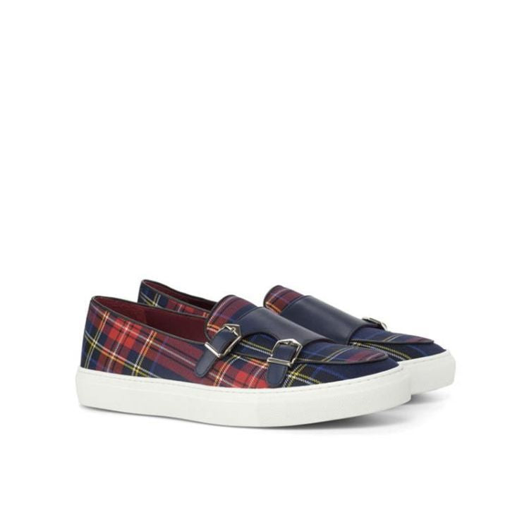 Men's Canvas Plaid Classic Fashion Loafers