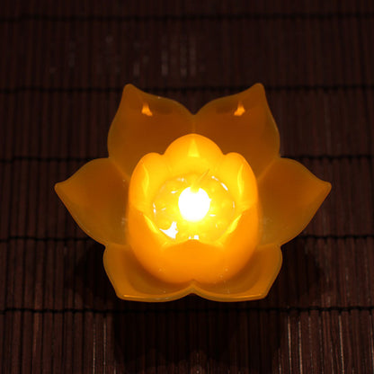 Electronic Plastic Big Lotus With Battery Lamp