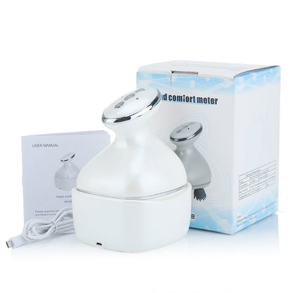 Head Massager 4-Claw Kneading Vibration Rechargeable Waterproof Head Massager Multi-Function