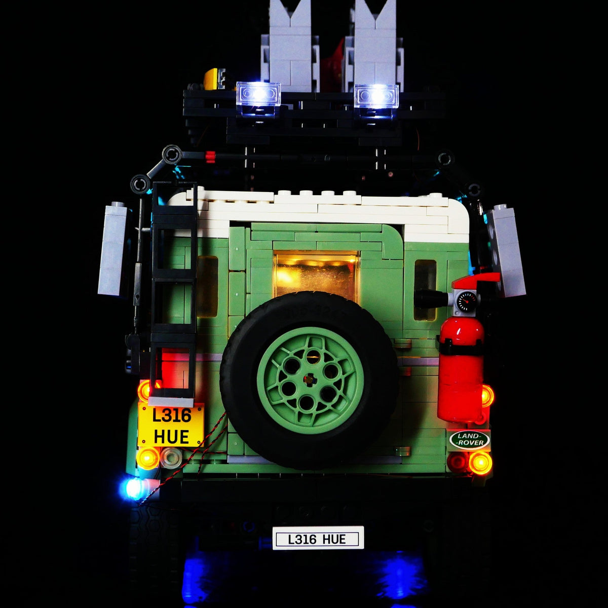 DIY building block lighting suitable for LEGO 10317 Land Rover Defender off-road vehicle building block remote control LED lights