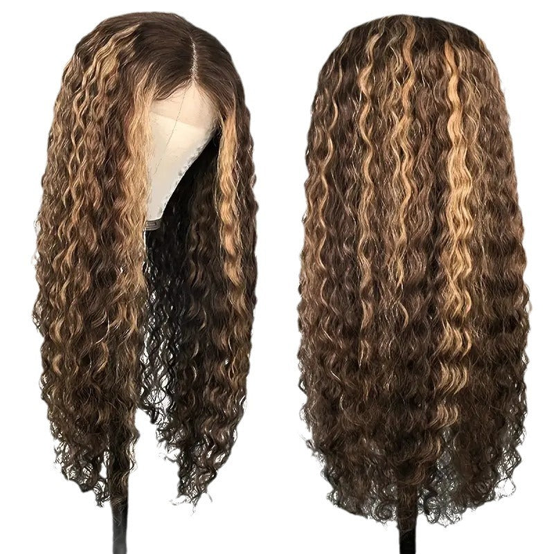 Small Volume Wound Tube Afro Long Curly Wig