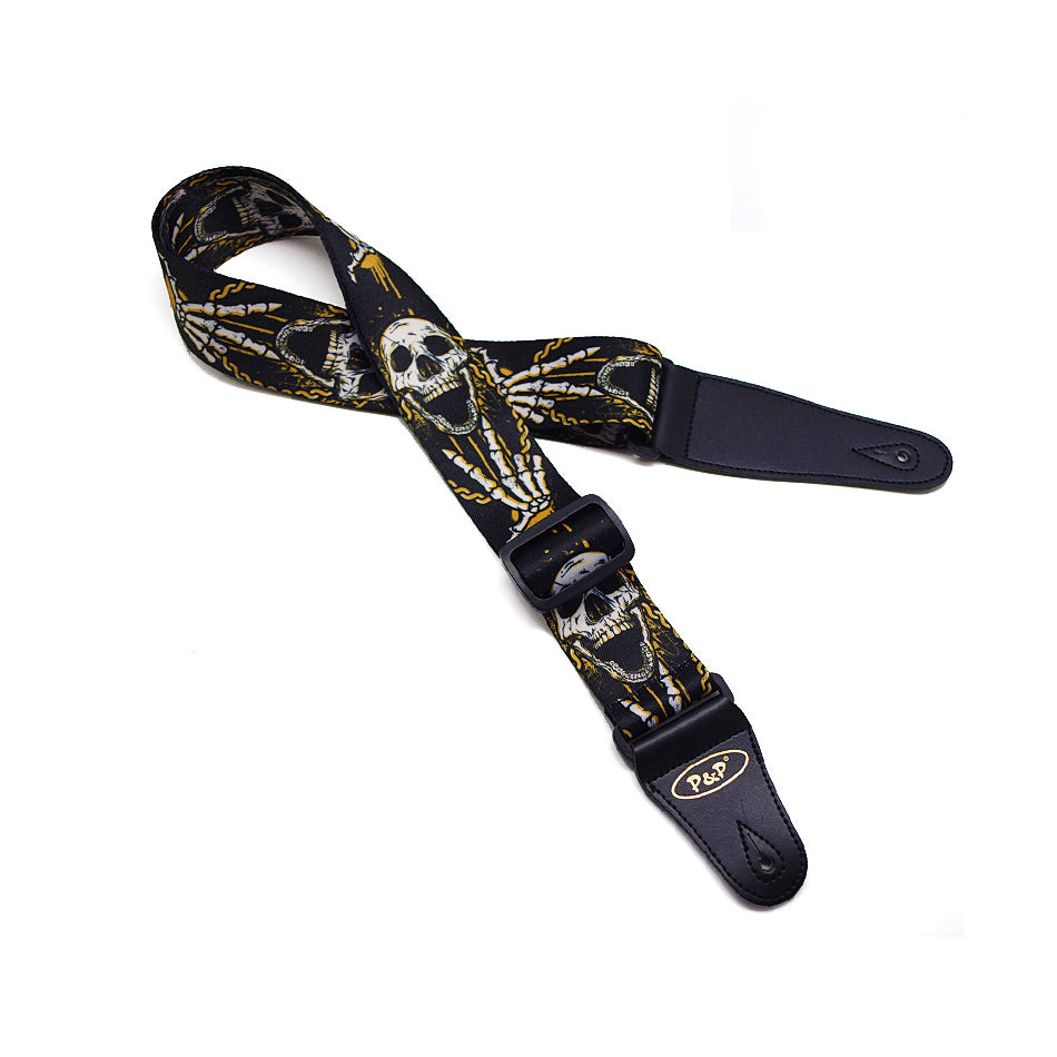 Electric acoustic guitar strap