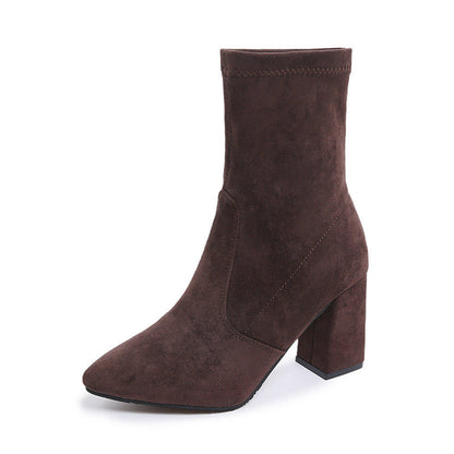 New Fallwinter Versatile High-heeled Slim Boots