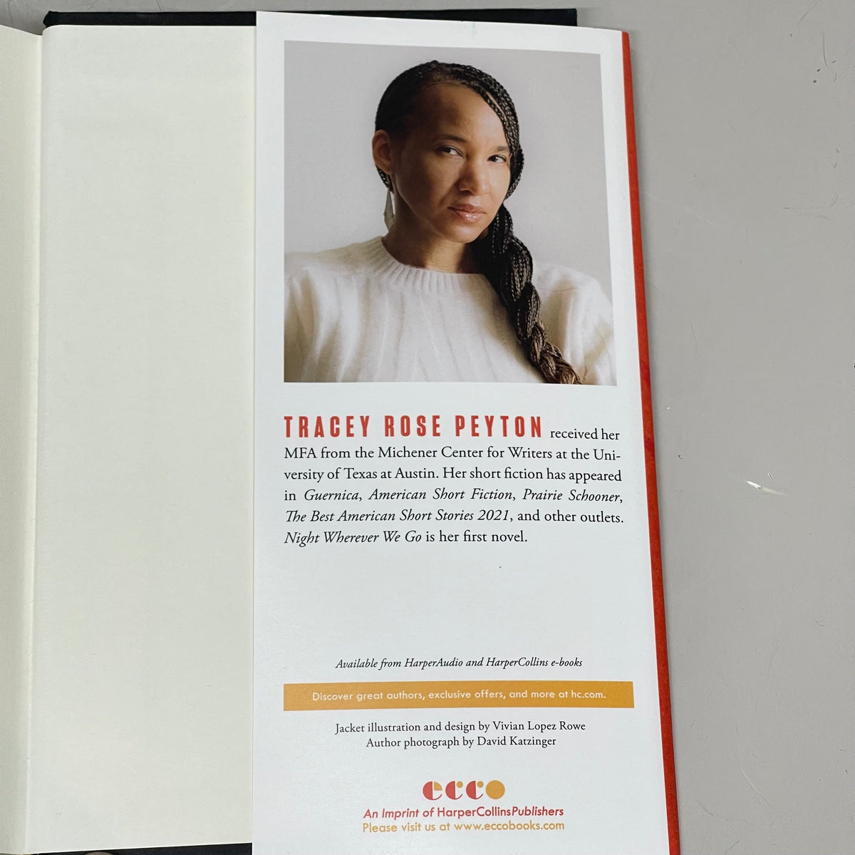 HARPERCOLLINS Night Wherever We Go, By Tracey Rose Peyton 52799