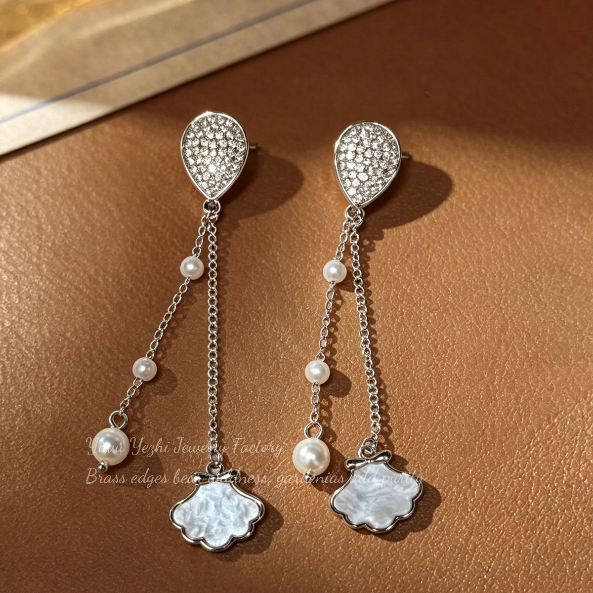 Korean-style Ultra-feminine Vintage Tassel Earrings, Versatile New Shell Long Pearl Stud Earrings, Baroque Earrings For Women