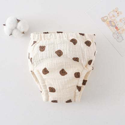 Gauze Cotton Baby's Ring Urine Training Pants Pure Diaper Pants
