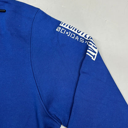 MONSTERCAT Records Full Zip Hooded Jacket W/ Printed Back Men's Sz S Blue