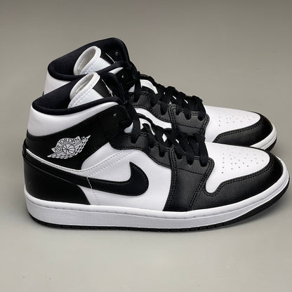 NIKE AIR JORDAN 1 Mid Panda Shoe Women's Sz 8.5 Black / White DV0991-101 (New)