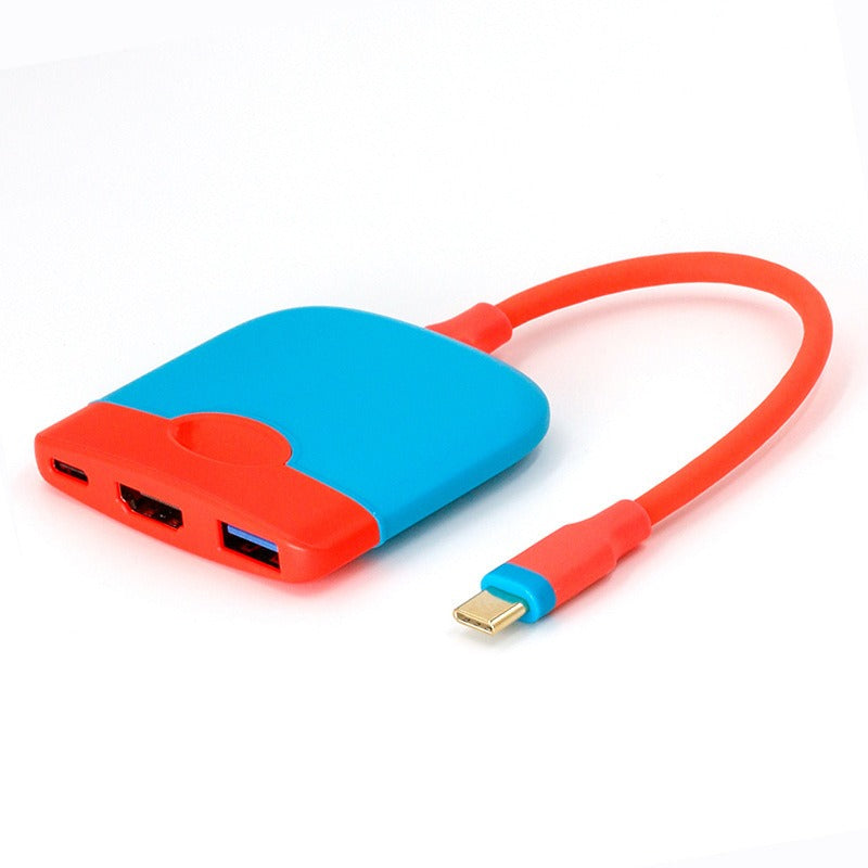 Suitable for Nintendo Type-C three in one docking station Switch portable base high-definition video cable converter