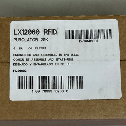 PUROLATOR (6 PACK) Maximum Protection Oil Filter 20000 Miles LX12060
