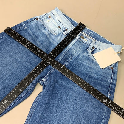 ETICA Tyler Vintage Straight Crop Jeans 100% Cotton Shipwreck Size 24 EW178114A