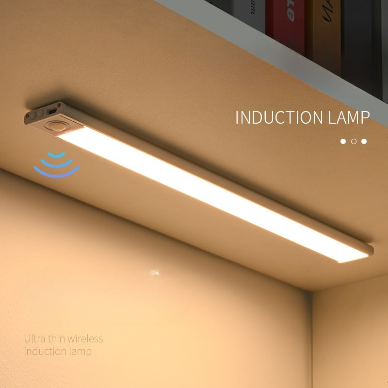Intelligent ultra-thin wireless LED human body sensing light rechargeable magnetic strip light strip light strip