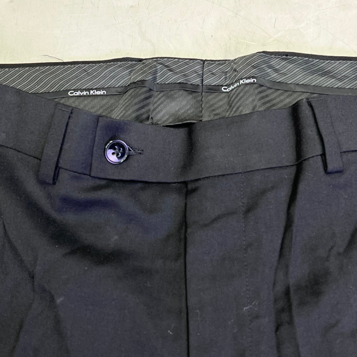 CALVIN KLEIN Slim Fit Slack Dress Pants Men's Sz 36W X 30L Black JMROPJJX0001