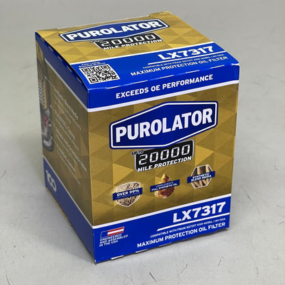 PUROLATOR (6 PACK) Maximum Protection Oil Filter 20000 Miles LX7317