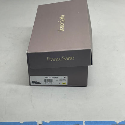 FRANCO SARTO L-Tinsley Mary Jane Women's Flat SZ M 7 Black