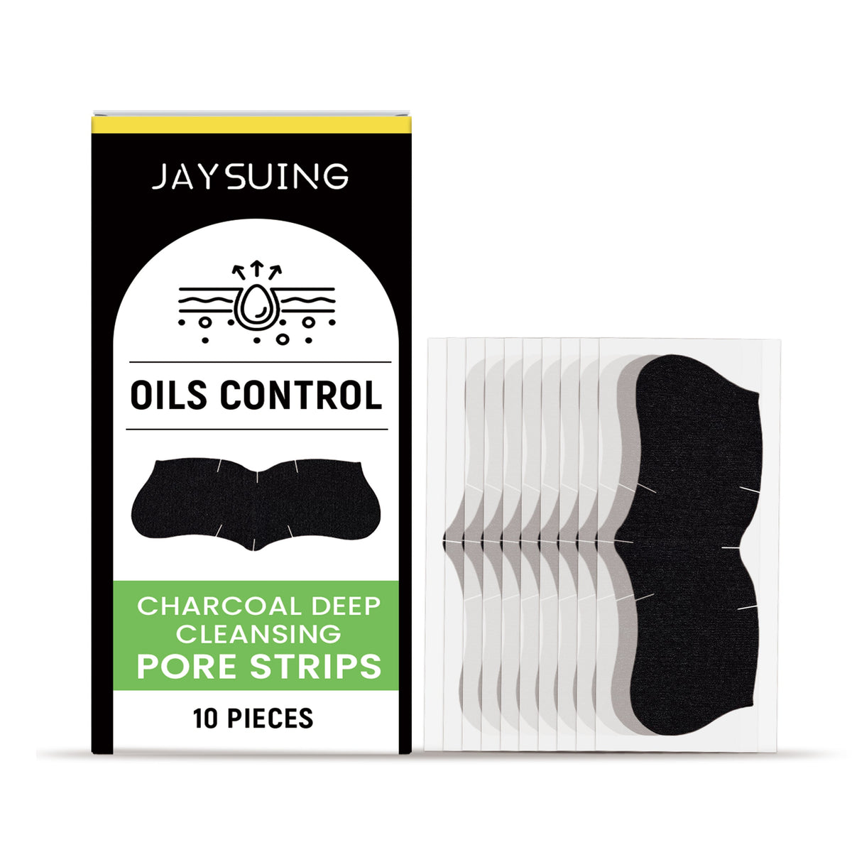 Charcoal Pore-Clearing Nasal Patch Clean Blackhead Acne Pore-Tightening Nasal Patch