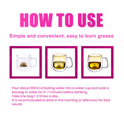 Slimming Tea, Slimming Tummy Firming Body Health Women's Light Body Shaping Green Tea