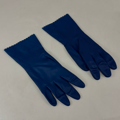 SAFETY ZONE (2 Pack, 24 Gloves) Unlined Latex Canner Gloves  Small Blue