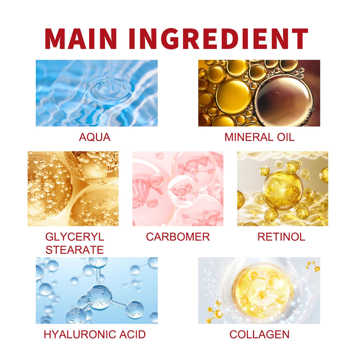 Retinol Moisturizing Cream To Reduce Fine Lines, Dark Circles, Moisturize, Tighten Pores And Prevent Aging