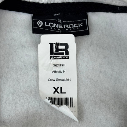 LONEROCK Helen Georgia Crew Sweatshirt Sz X-Large Grey/White