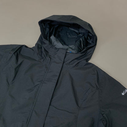 COLUMBIA Versatile Here & There Trench II Jacket Women's Sz L Black WL2409-010