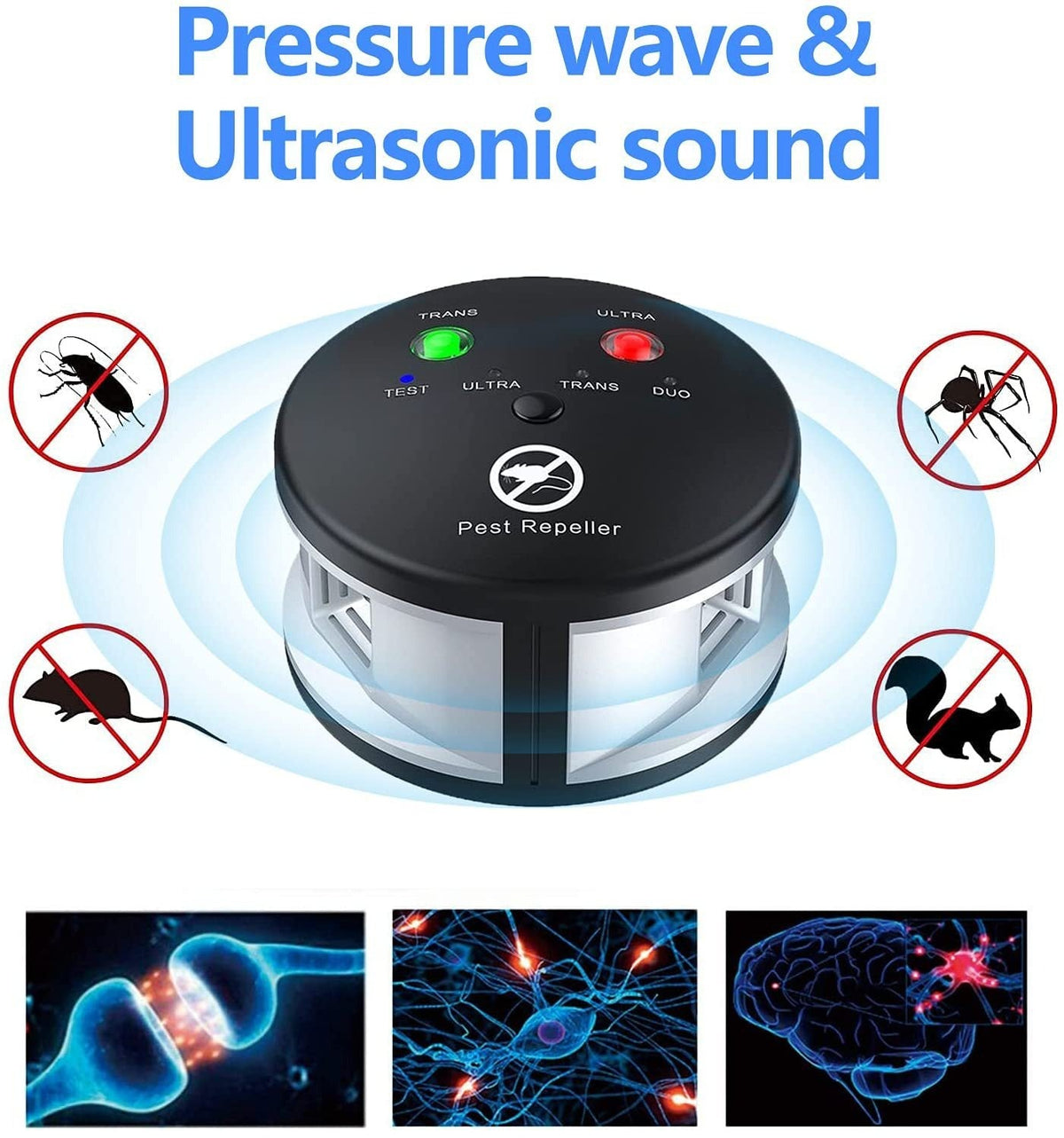 Ultrasonic Mice Mouse Repeller Ultrasonic Electronic Pest Control Rodent Rat Mouse Repeller Rodent Control Household Pest Garden