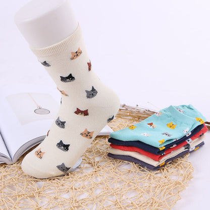 Women's Cartoon Cotton Socks