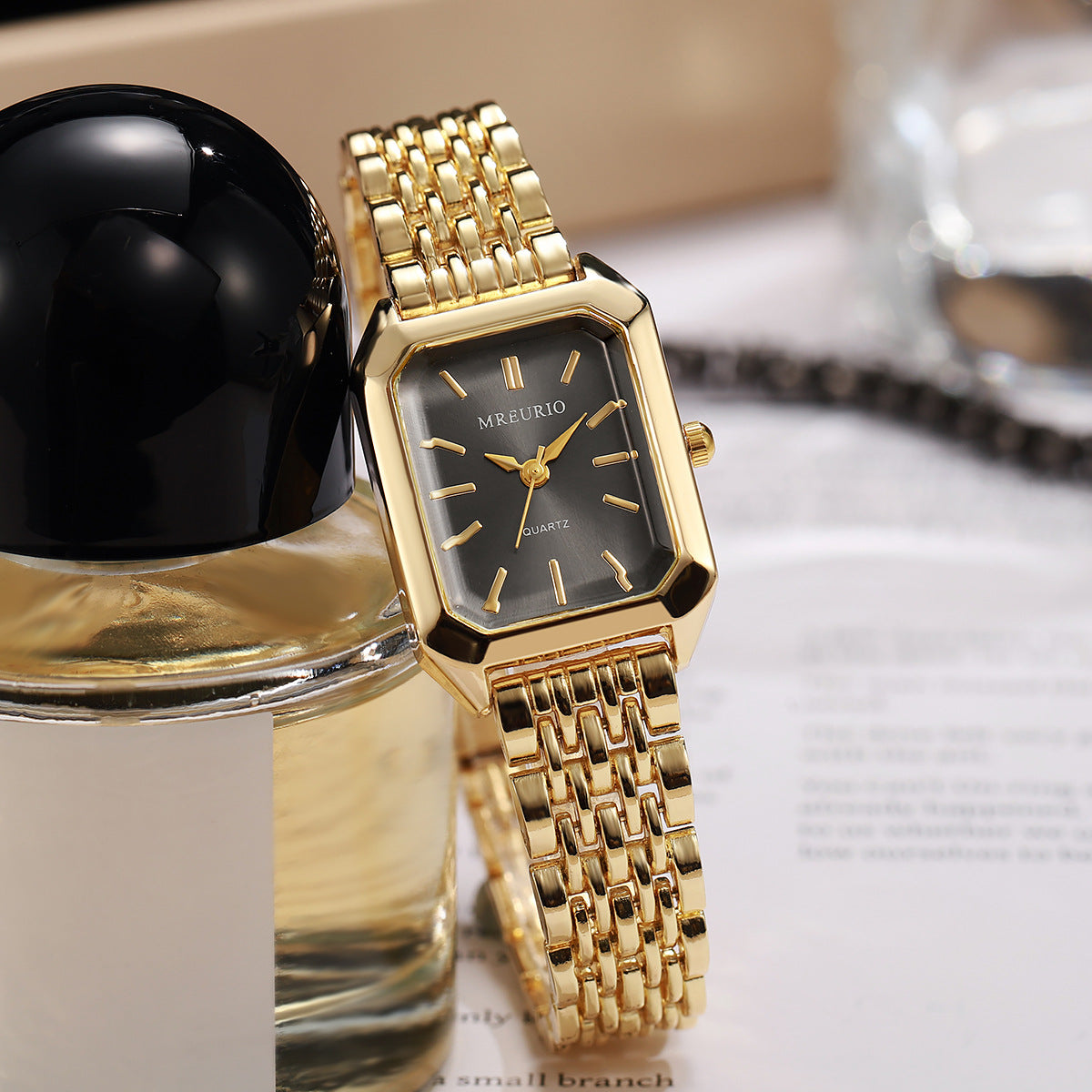 Square Ladies' Steel-band Watch