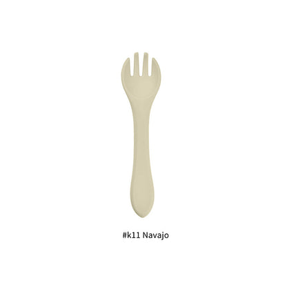 Food Grade Baby Feeding Tableware Silicone Fork