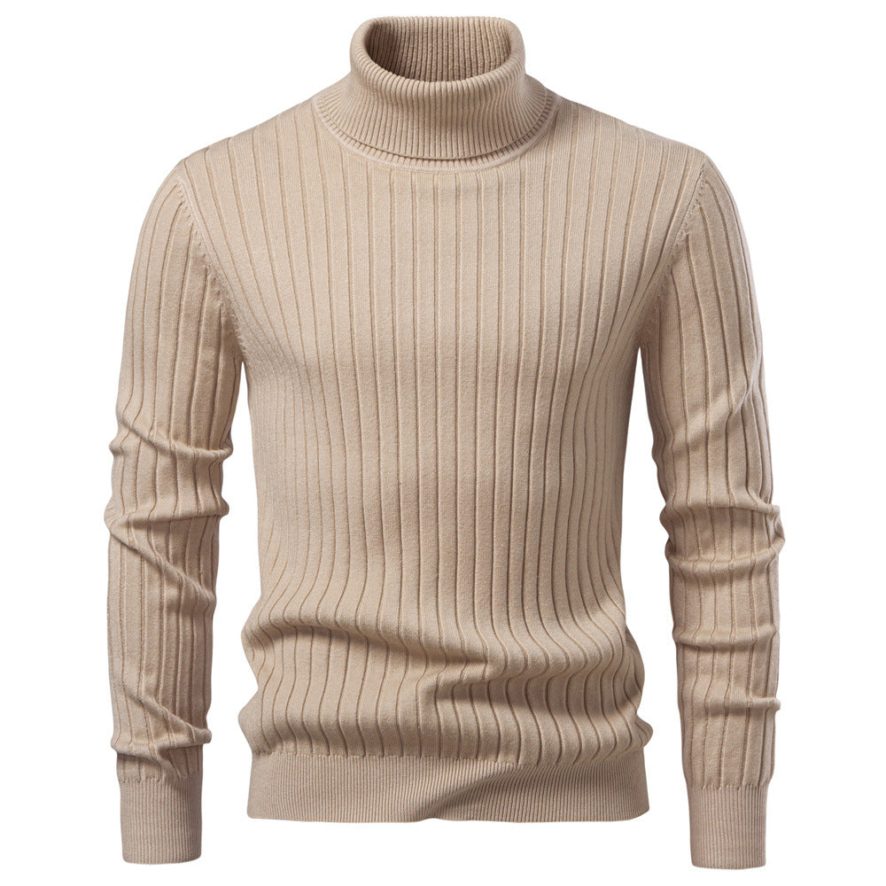 Mens Turtleneck Pullover Casual Knit Sweater