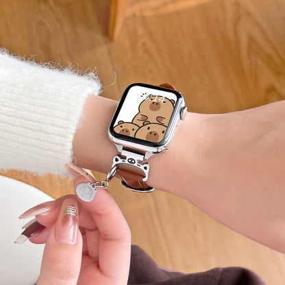 New Microfiber Leather Wristband Watch Strap
