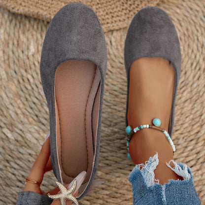 Round Toe Flat Shoes Women