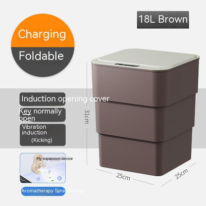 Smart Trash Can with Lid Automatic Induction