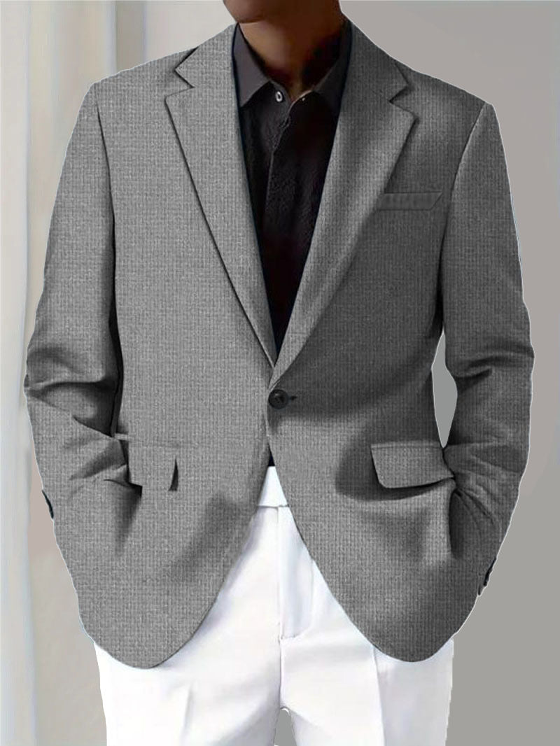 Mens Spring New Arrival Top Commuter Casual Blazer Mens Plus-Size British-style Suit For Men